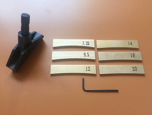 Fret press caul - con, inserti