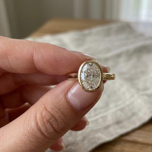 Raro anello solitario - , diamante