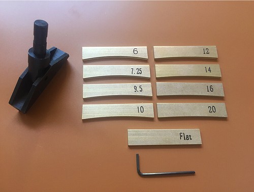 Fret press caul con - fret,