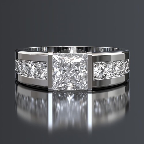 Raro anello solitario diamante